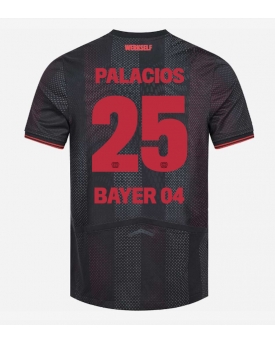 Bayer Leverkusen Exequiel Palacios #25 Maglia Gara Casa Repliche 2025-26 Maniche Corte